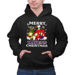Baltimore Ravens Snoopy Merry Christmas Peanuts Lucy Linus Woodstock 2 Hoodie