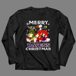 Baltimore Ravens Snoopy Merry Christmas Peanuts Lucy Linus Woodstock 4 Long Sleeves
