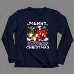Baltimore Ravens Snoopy Merry Christmas Peanuts Lucy Linus Woodstock 6 Long Sleeves
