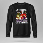Baltimore Ravens Snoopy Merry Christmas Peanuts Lucy Linus Woodstock 9 Sweatshirt