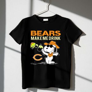 Bears Make Me Drink Snoopy For Chicago Bears Fans 1 T Shirt