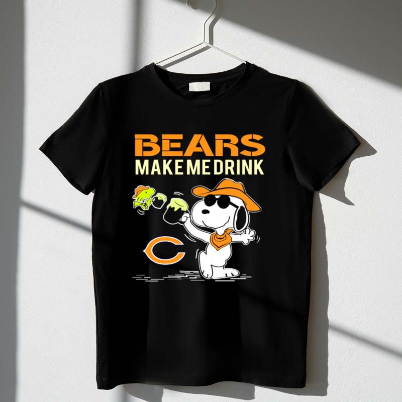 Bears Make Me Drink Snoopy For Chicago Bears Fans 1 T Shirt