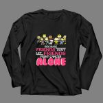 Because Friends Dont Let Friends Fight Cancer Alone Snoopy The Peanuts 4 Long Sleeves