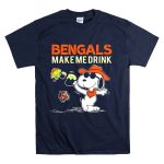 Bengals Make Me Drink Snoopy Cincinnati Bengals Football Fan T Shirt 7