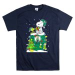 Boston Celtics Christmas Tree Snoopy And Woodstock Fan Favorite T Shirt 7