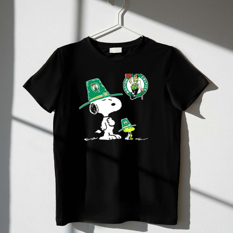 Boston Celtics Snoopy Woodstock Basketball 1 T Shirt