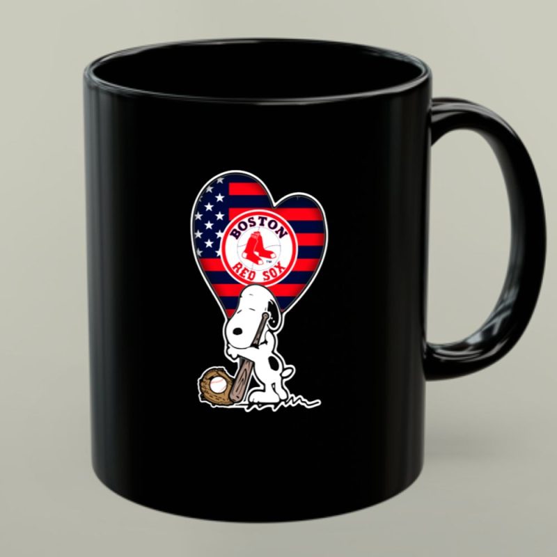 Boston Red Sox Snoopy Baseball With Flag American 1 Mug.jpg
