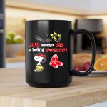 Boston Red Sox Snoopy Woodstock just another day of being awesome 2 mug.jpg