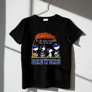 Brewers Snoopy And Friends Autumn Its The Most Wonderful Time Of The Year 1 T Shirt 2.jpg
