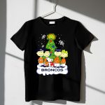 Broncos Christmas Snoopy and Peanuts Characters Holiday 1 T Shirt