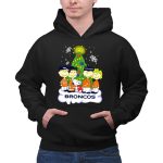 Broncos Christmas Snoopy and Peanuts Characters Holiday 2 Hoodie