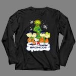 Broncos Christmas Snoopy and Peanuts Characters Holiday 4 Long Sleeves