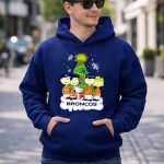 Broncos Christmas Snoopy and Peanuts Characters Holiday 8 Hoodie