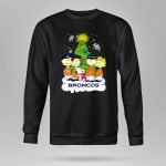 Broncos Christmas Snoopy and Peanuts Characters Holiday 9 Sweatshirt