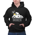 Brooklyn Nets Snoopy Driving Car with Basketball and Flag 2 Hoodie