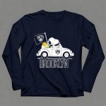 Brooklyn Nets Snoopy Driving Car with Basketball and Flag 6 Long Sleeves