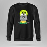 Brooklyn Nets Snoopy Halloween Moon With Pumpkins And Woodstock 9 Sweatshirt