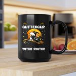 Buckle Up Buttercup Green Bay Packers Snoopy Witch Switch 2 mug.jpg