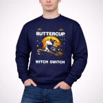 Buckle Up Buttercup Green Bay Packers Snoopy Witch Switch 3 Sweatshirt