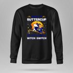 Buckle Up Buttercup Los Angeles Rams Snoopy Witch Switch Halloween 9 Sweatshirt