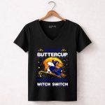 Buckle Up Buttercup You Just Flipped My Witch Switch Buffalo Bills Snoopy Halloween 7 Womens V Neck.jpg