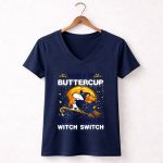 Buckle Up Buttercup You Just Flipped My Witch Switch Dallas Cowboys Snoopy 5 Womens V Neck