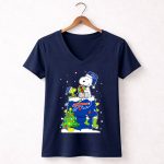 Buffalo Bills Christmas Snowy Snoopy And Woodstock Lover 5 Womens V Neck