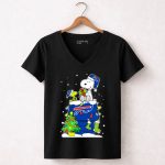Buffalo Bills Christmas Snowy Snoopy And Woodstock Lover 7 Womens V Neck