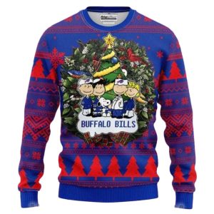 Buffalo Bills Peanuts Snoopy Tree Christmas Ugly Sweater 1.jpg