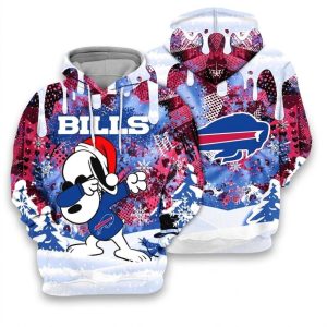 Buffalo Bills Snoopy Dabbing The Peanuts All Over Print Hoodie 1.jpg