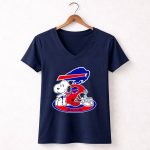 Buffalo Bills Snoopy Helmet 5 Womens V Neck 1.jpg