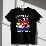 Buffalo Bills Snoopy Merry Christmas with Peanuts Characters and Festive Tree 1 T Shirt.jpg