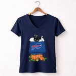Buffalo Bills Snoopy Pumpkin House 5 Womens V Neck.jpg