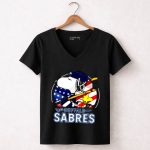 Buffalo Sabres Ice Hockey Snoopy And Woodstock For 4th Of July 7 Womens V Neck.jpg