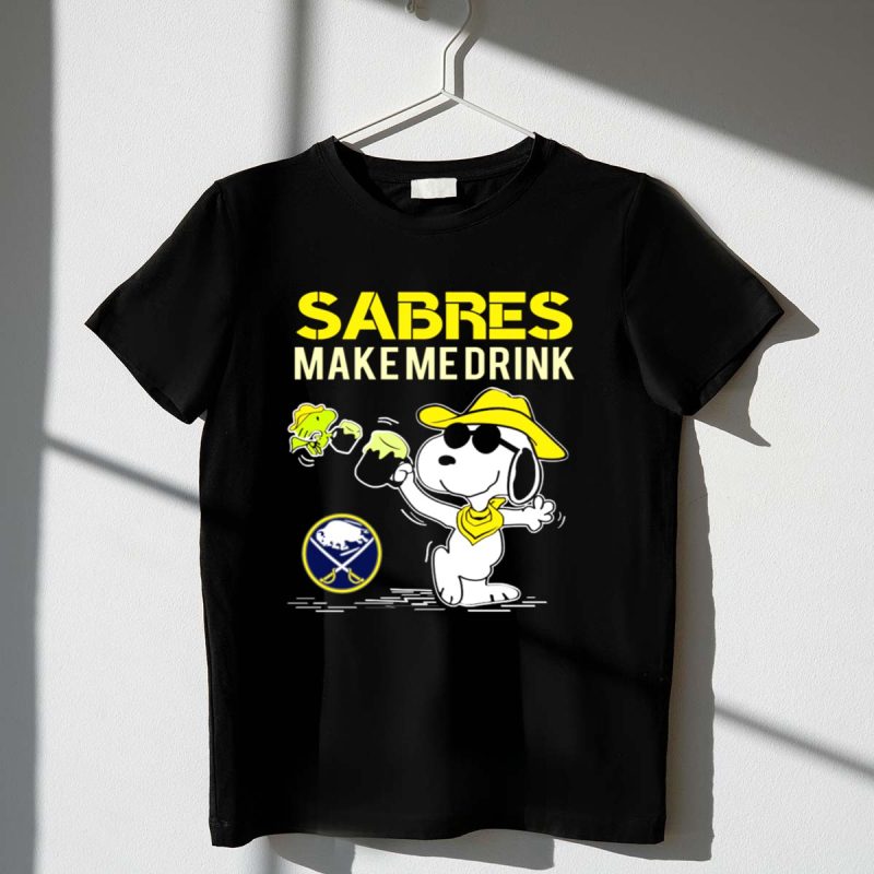 Buffalo Sabres Make Me Drink Snoopy Sports Fan 1 T Shirt.jpg