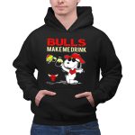 Bulls Make Me Drink Snoopy Chicago Bulls Fans 2 Hoodie