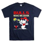 Bulls Make Me Drink Snoopy Chicago Bulls Fans T Shirt 7