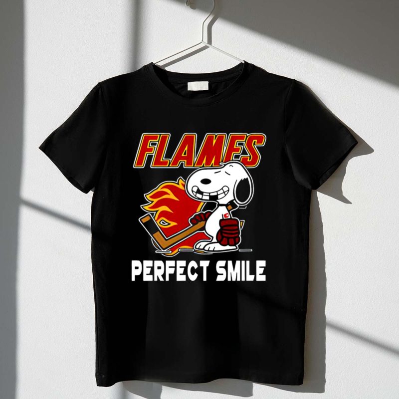 Calgary Flames Snoopy Perfect Smile 1 T Shirt.jpg