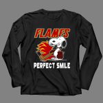 Calgary Flames Snoopy Perfect Smile 4 Long Sleeves.jpg