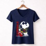 Cardinals Snoopy Arizona Football 5 Womens V Neck