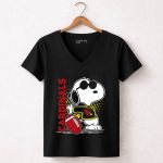 Cardinals Snoopy Arizona Football 7 Womens V Neck