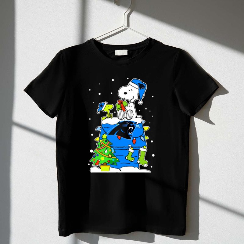 Carolina Panthers And Snoopy Christmas Celebration 1 T Shirt