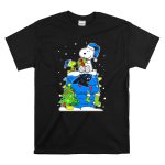 Carolina Panthers And Snoopy Christmas Celebration T Shirt 6