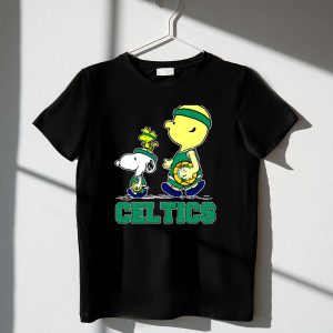 Celtics Snoopy And Friends With Basketball 1 T Shirt