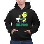 Celtics Snoopy And Friends With Basketball 2 Hoodie
