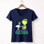 Celtics Snoopy And Friends With Basketball 5 Womens V Neck