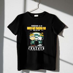Charlie And Snoopy Forever Green Bay Packers Fan Football 1 T Shirt
