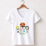 Charlie Brown And Friends As Queen 5 Womens V Neck.jpg