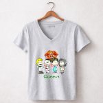 Charlie Brown And Friends As Queen 7 Womens V Neck.jpg