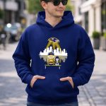 Charlie Brown And Snoopy Dog Watching City Baltimore Ravens 8 Hoodie